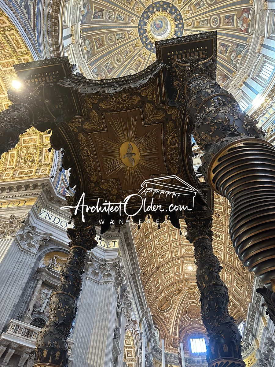 Baldacchino at Saint Peter’s print by Architectolder